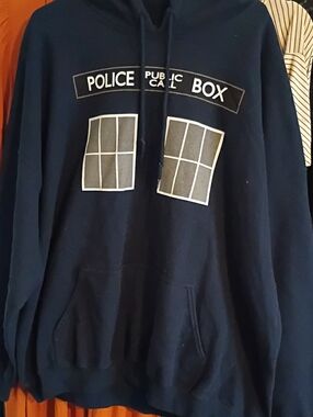 Doctor Who Navy Blue Police Public Call Box Hoodie